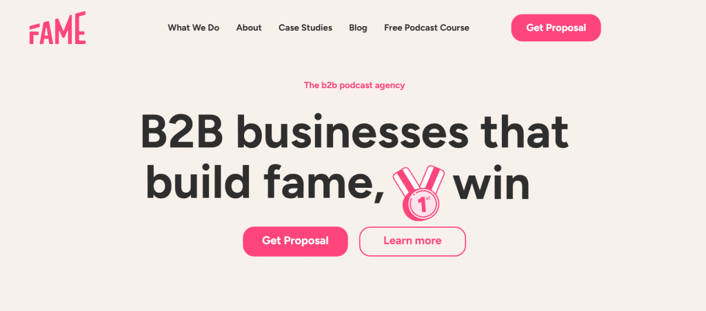 Fame, an option for a podcast editing service for doctors